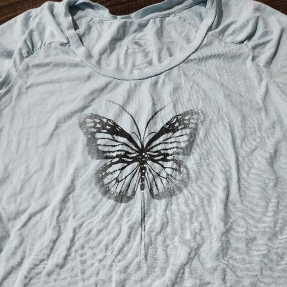 Pale Blue Butterfly Shirt - Picture 1 of 3